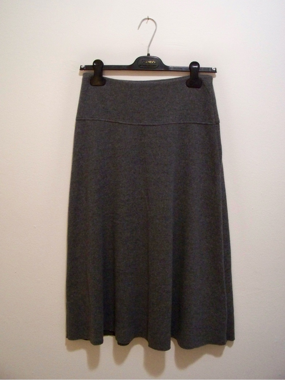 Zara Gray Knit Midi Skirt